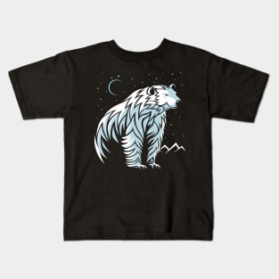 Tribal Polar Bear Kids T-Shirt